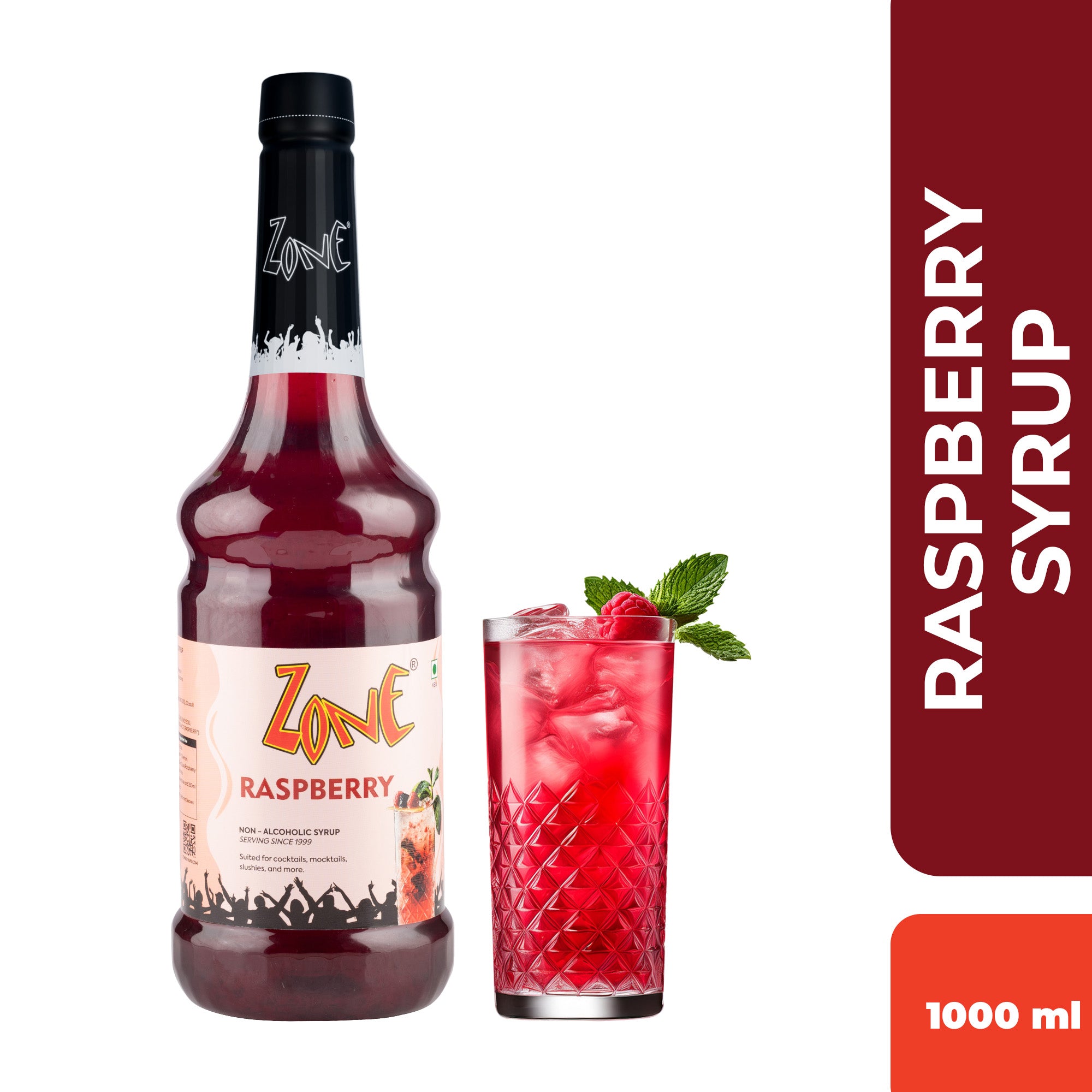 Zone Raspberry Flavoured Syrup 1000ml