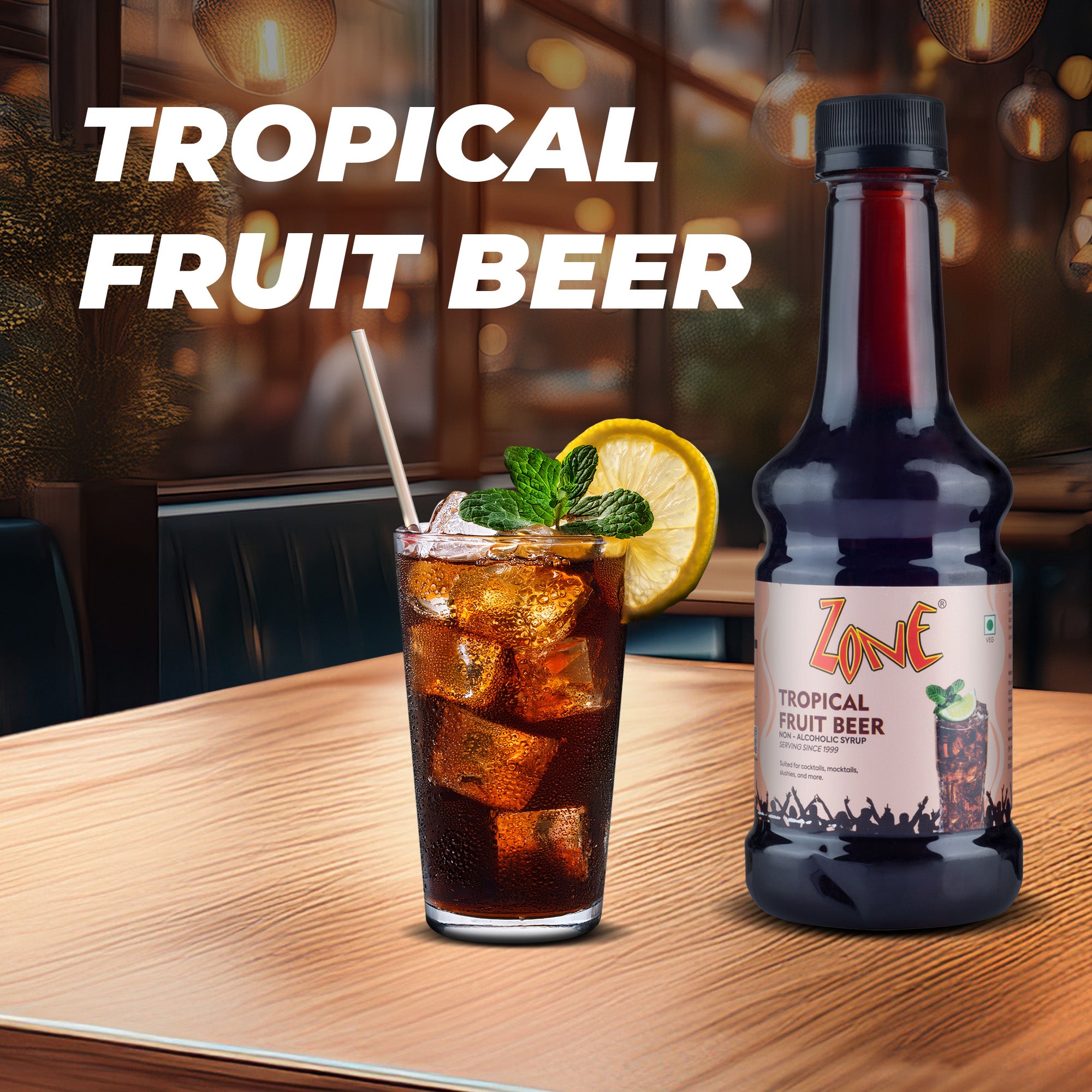 Zone Tropical Fruit Beer Flavoured Syrup 300ml