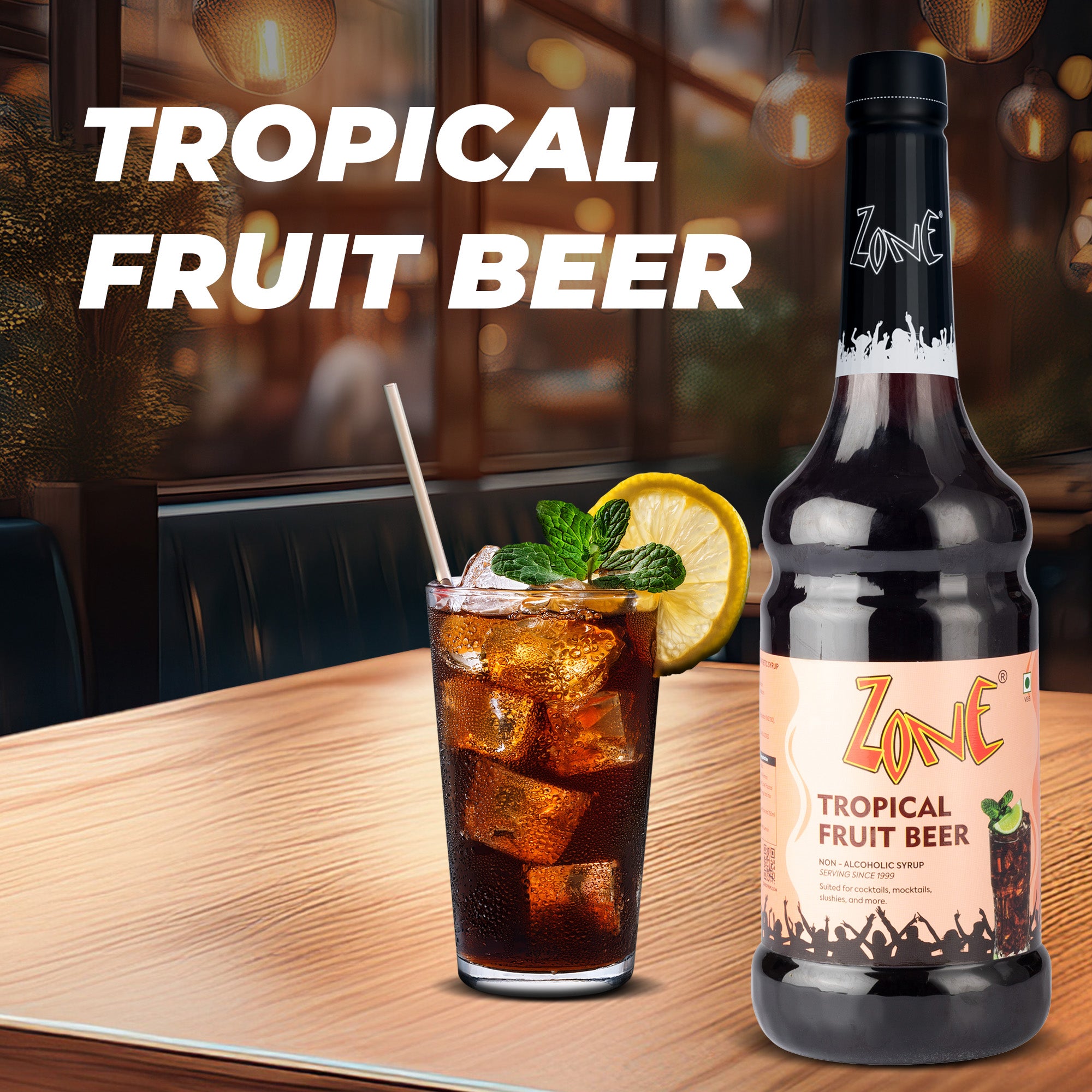 Zone Tropical Fruit Beer Flavoured Syrup 1000ml