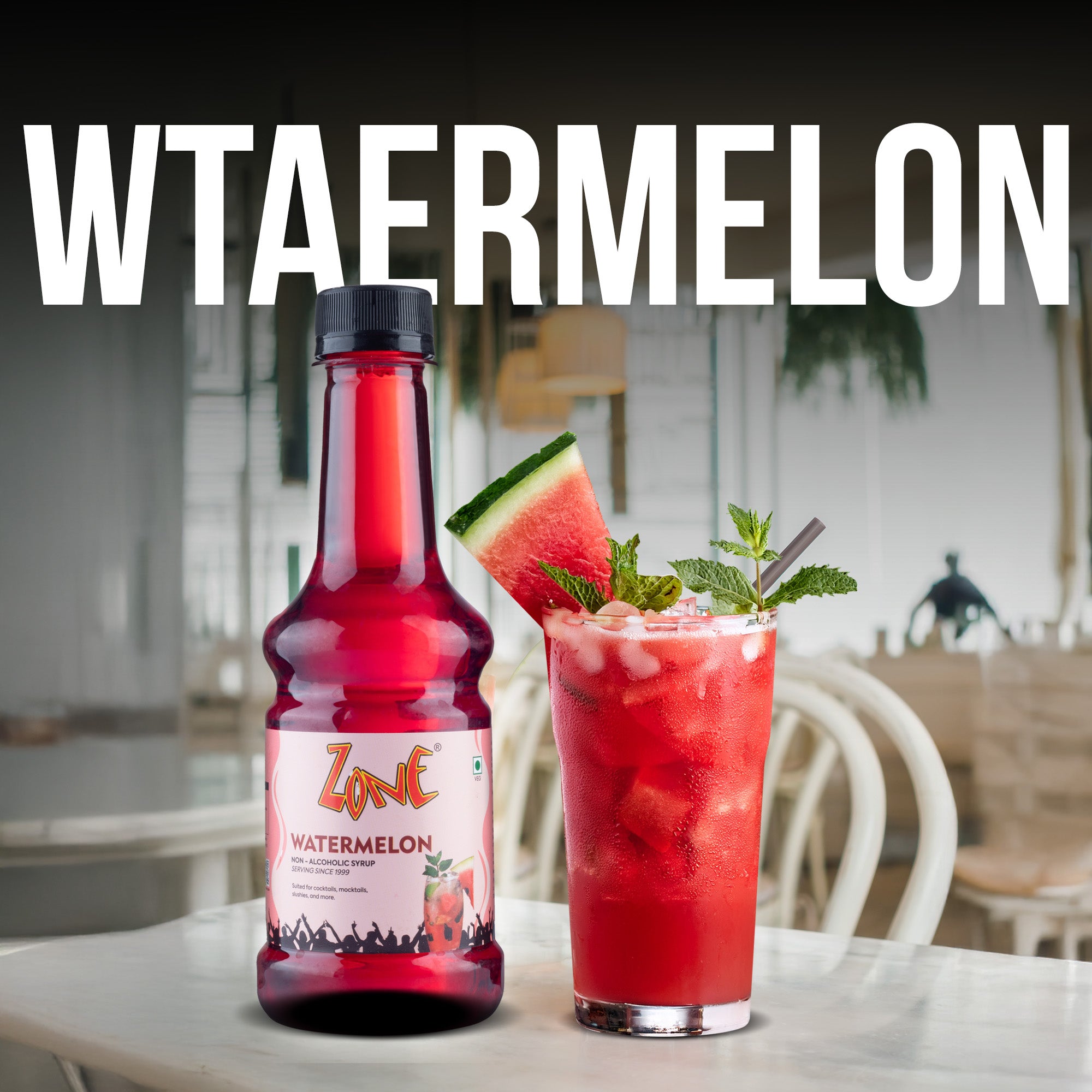 Zone Water Melon Flavoured Syrup 300ml