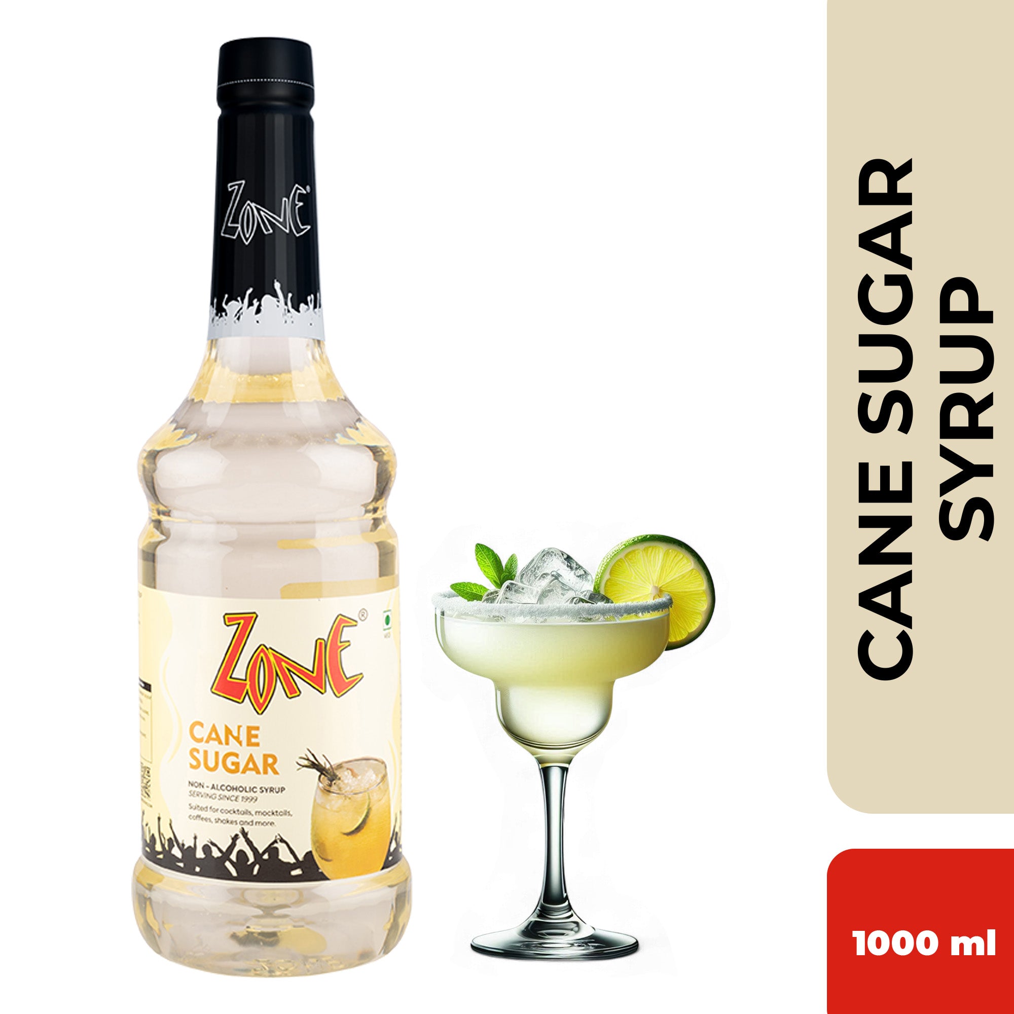 Zone Cane Sugar Flavoured Syrup 1000ml