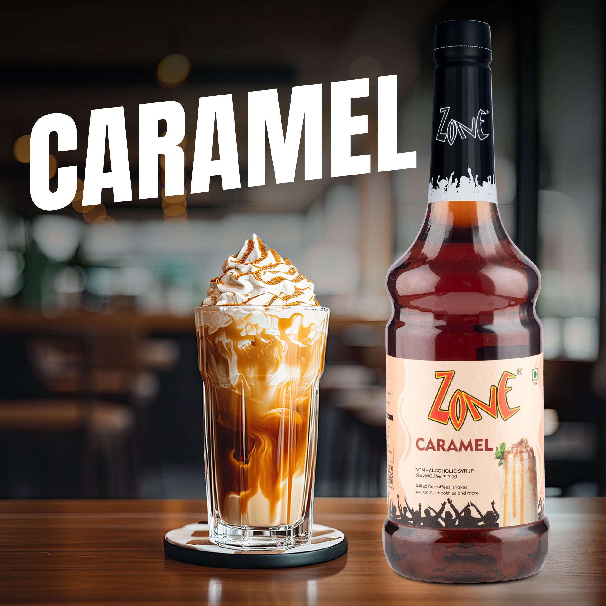 Zone Caramel Flavoured Syrup 1000ml