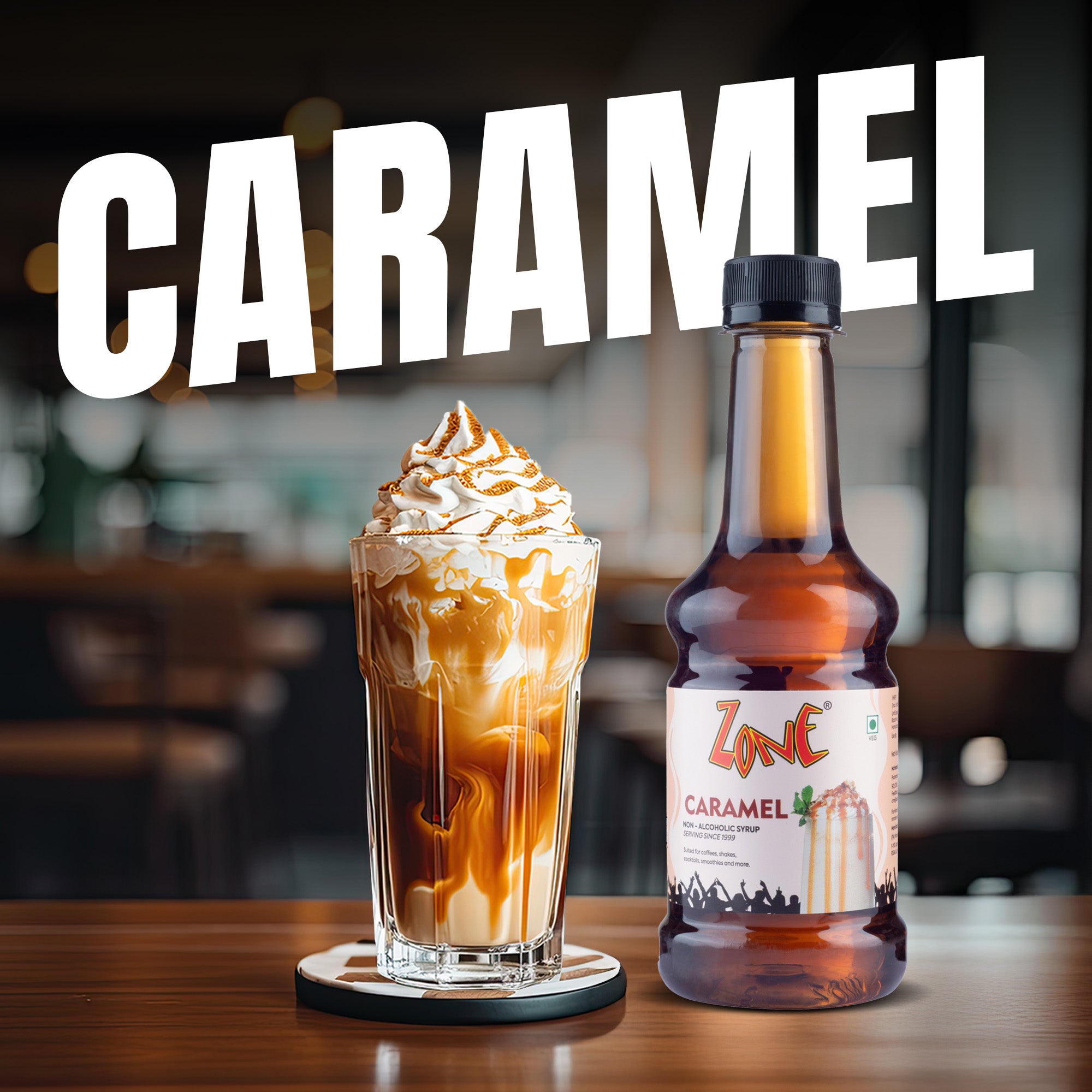 Zone Caramel Flavoured Syrup 300ml