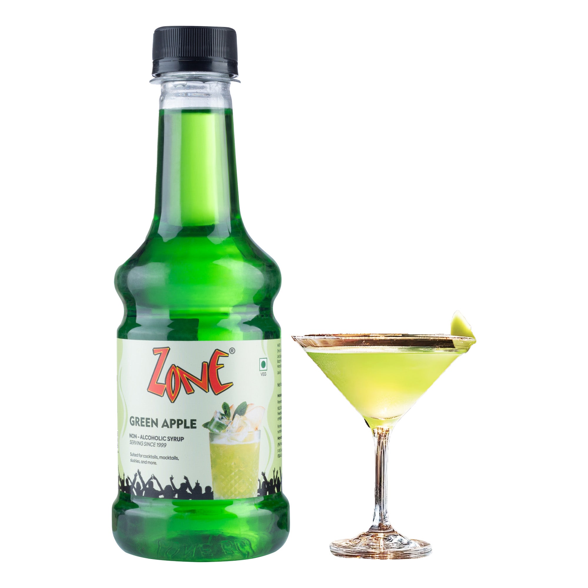 Zone Green Apple Flavoured Syrup 300ml