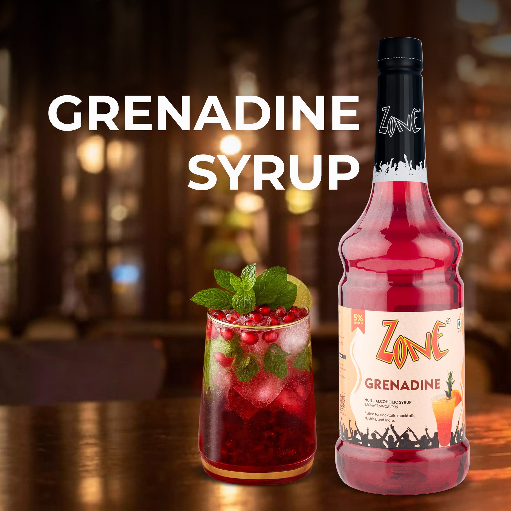 Zone Grenadine Flavoured Syrup 1000ml
