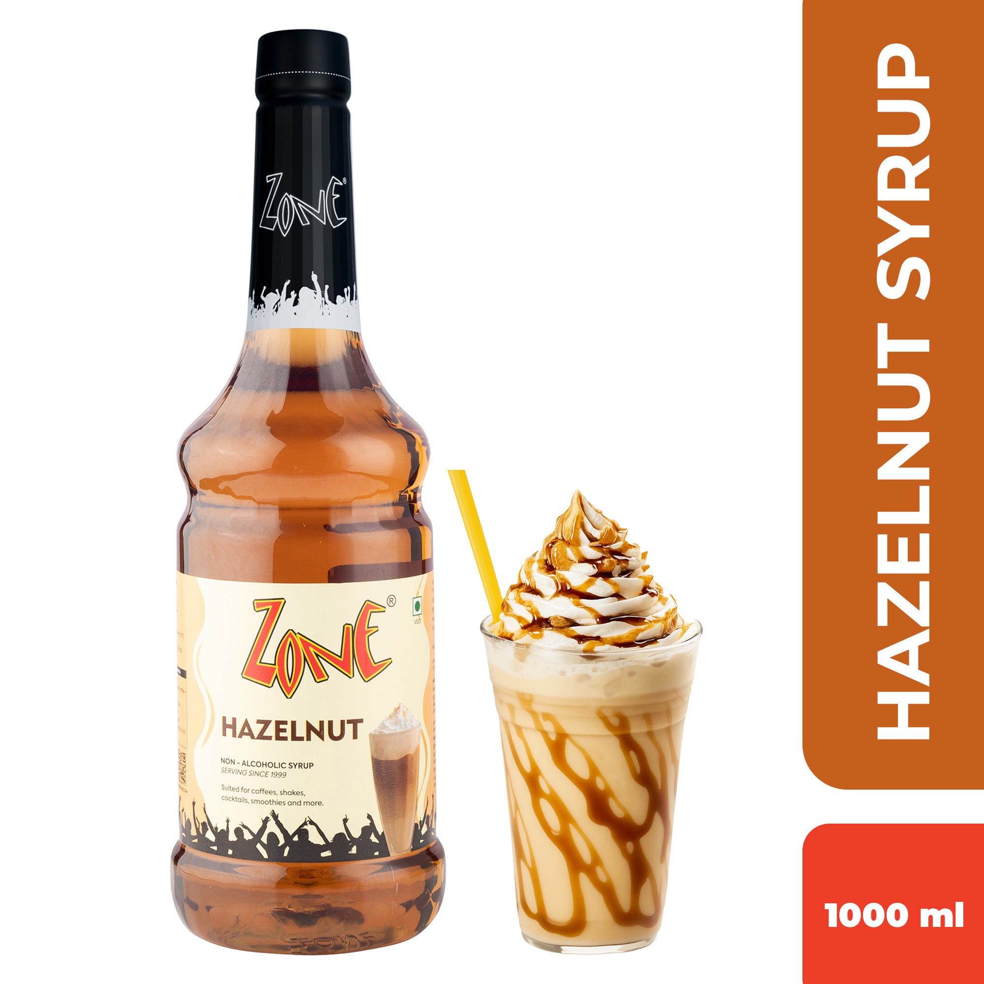 Zone Hazelnut Flavoured Syrup 1000ml