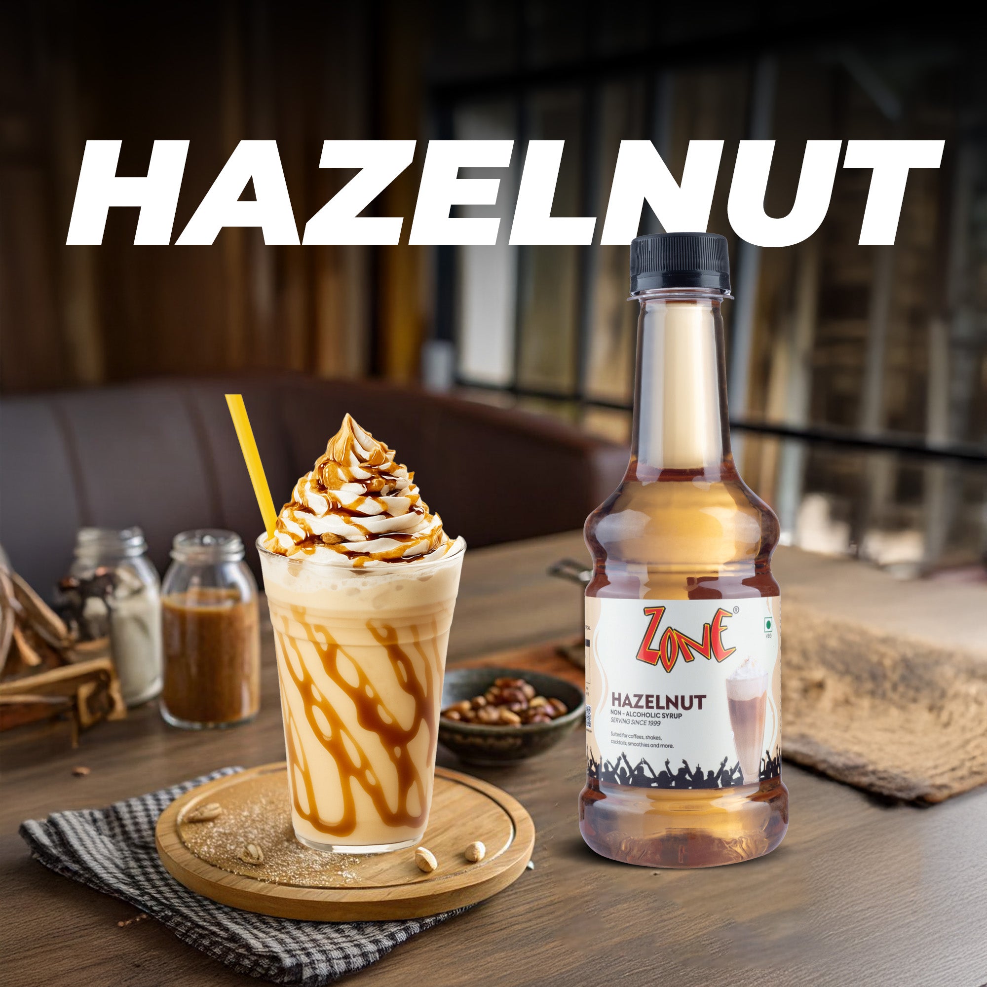Zone Hazelnut Flavoured Syrup 300ml