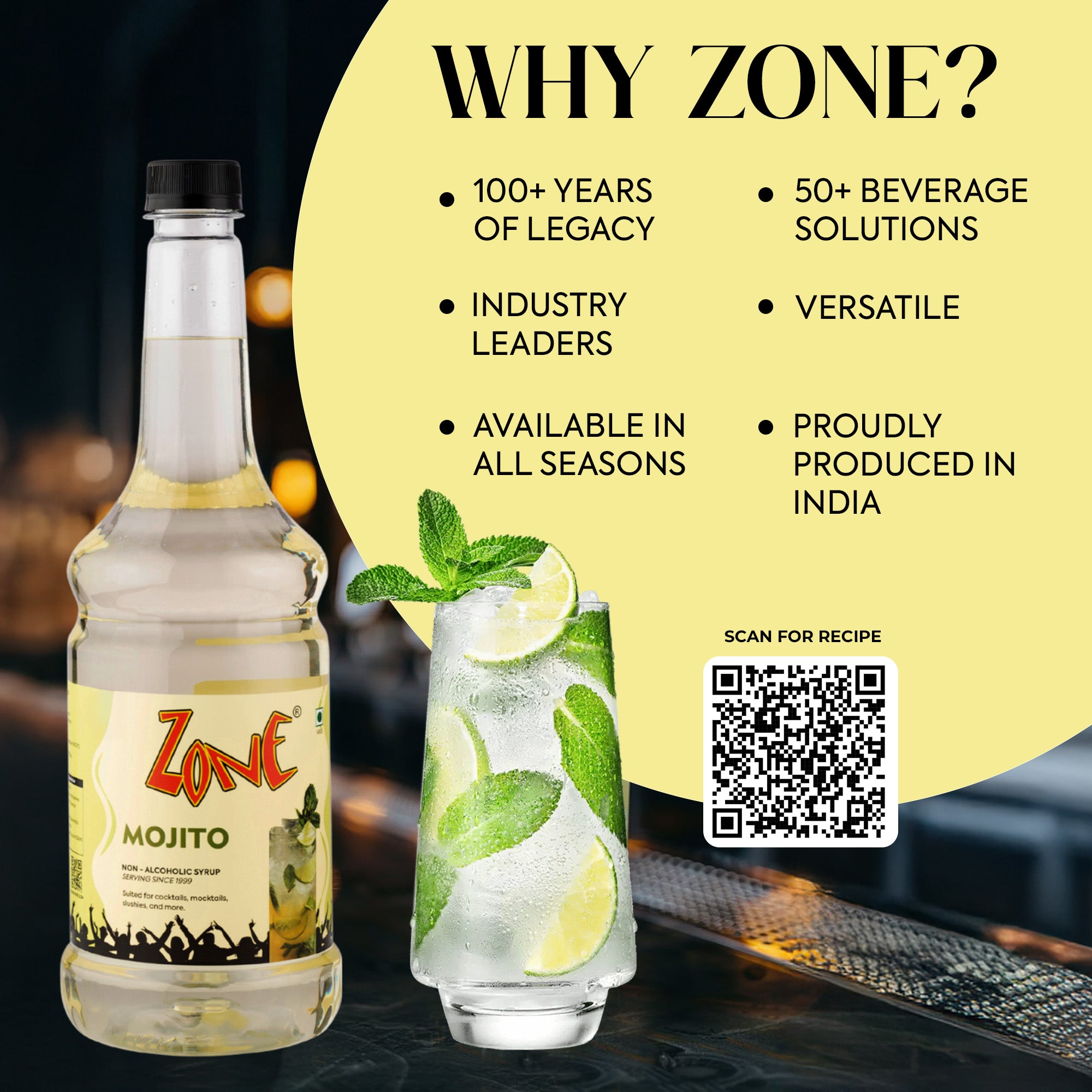 Zone Mojito Flavoured Syrup 750ml
