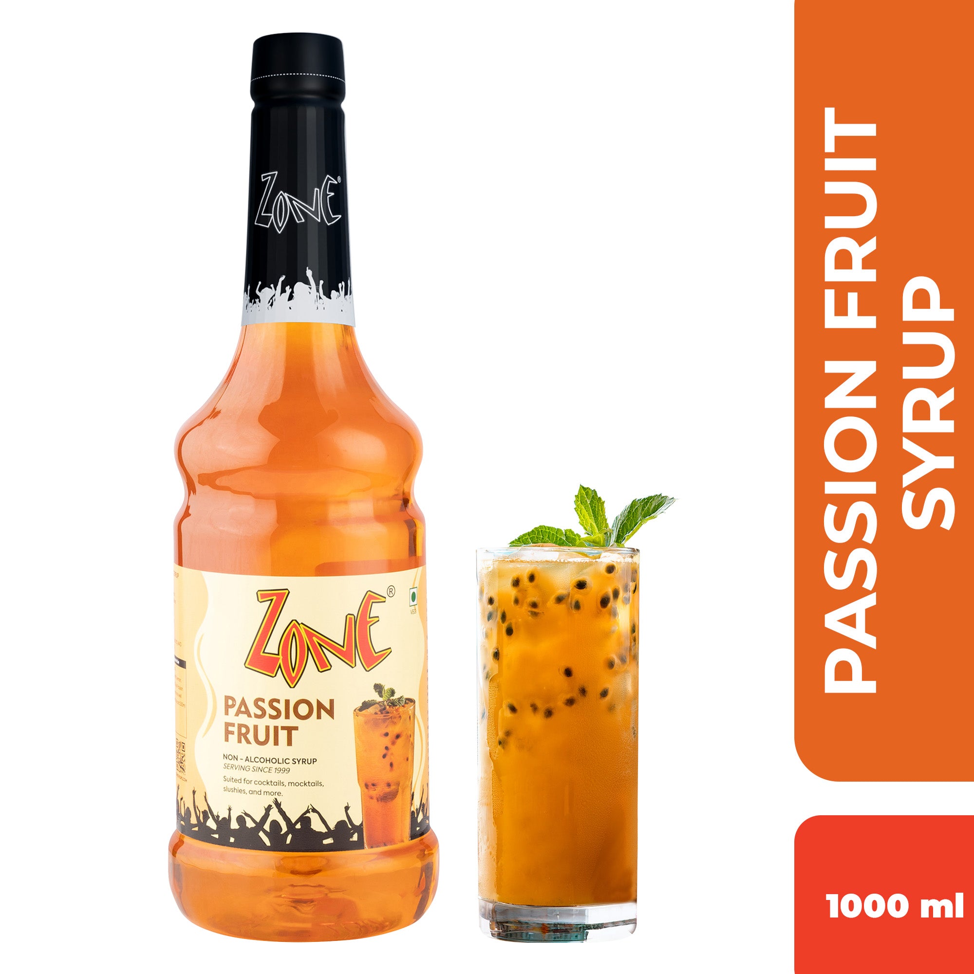 Zone Passion Fruit Flavoured Syrup 1000ml