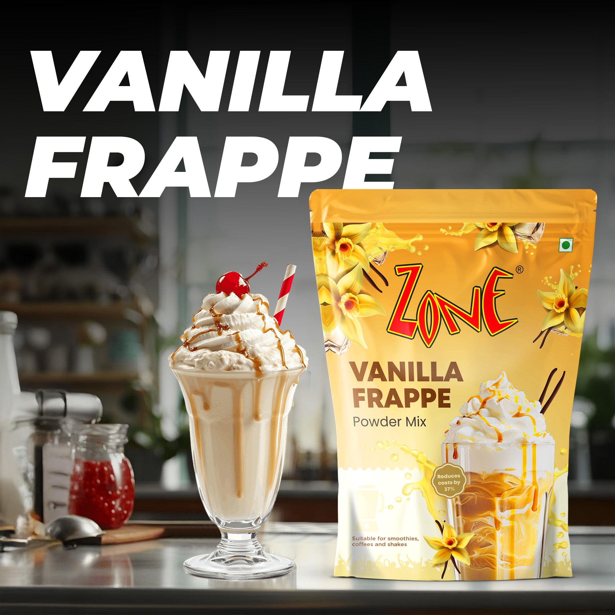 Zone Vanilla Frappe Powder 1Kg