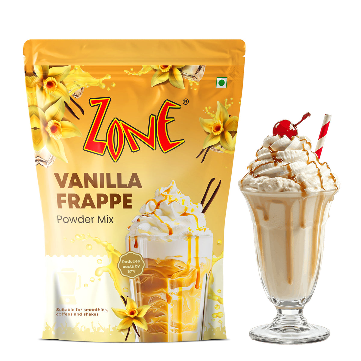 Buy Coffee, Vanilla & Chocolate Frappe Powders Online | Zone Syrups