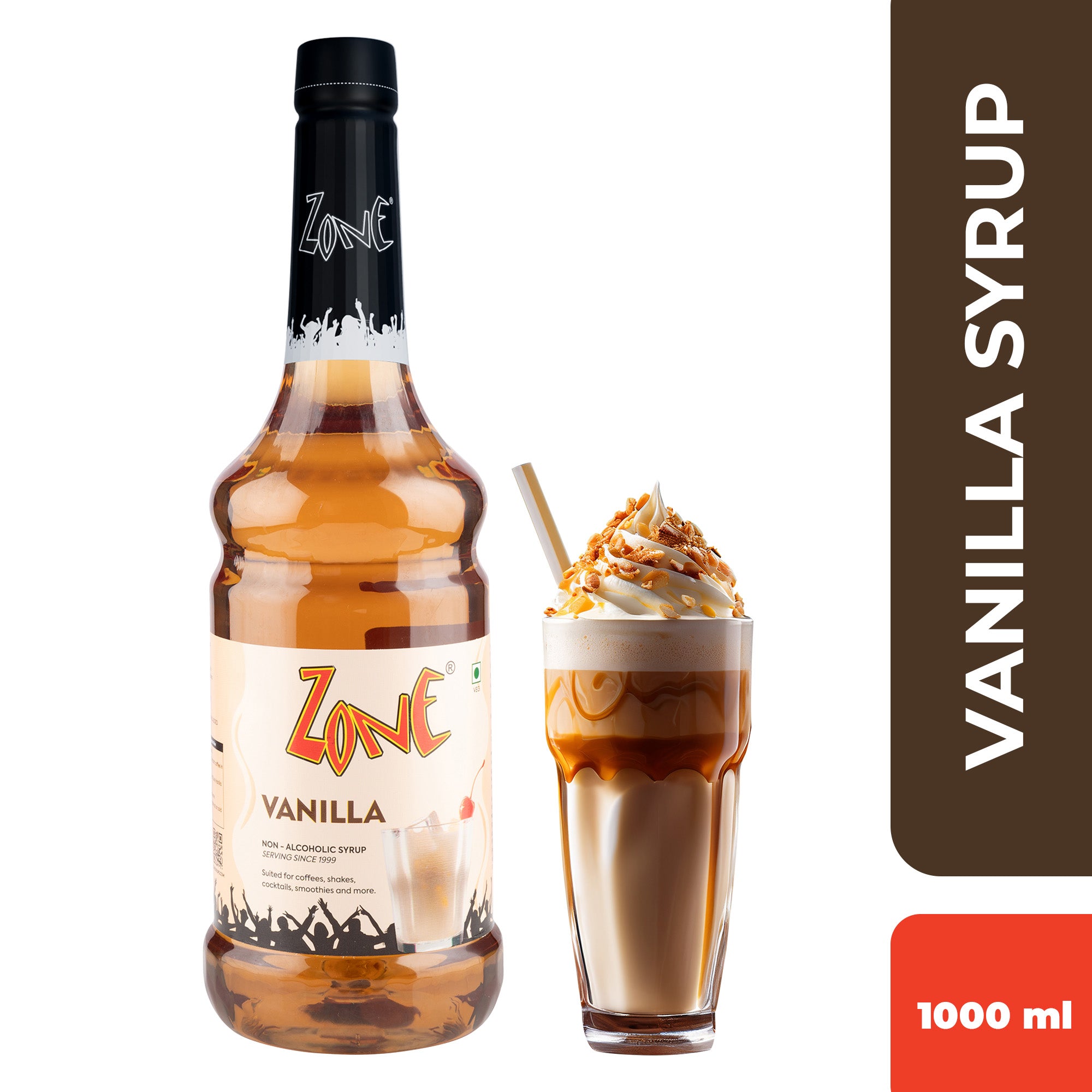 Zone Vanilla Flavoured Syrup 1000ml