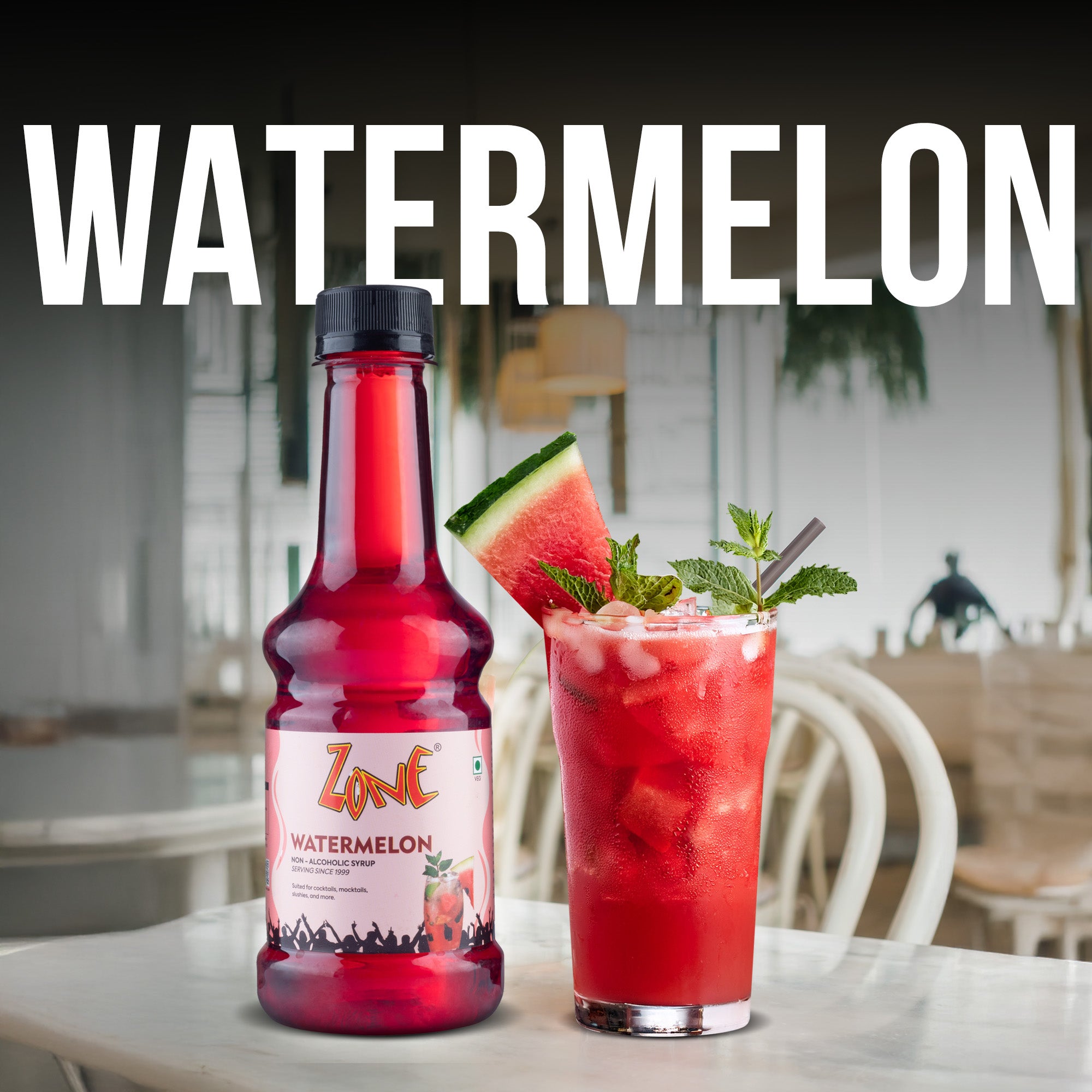 Zone Water Melon Flavoured Syrup 300ml