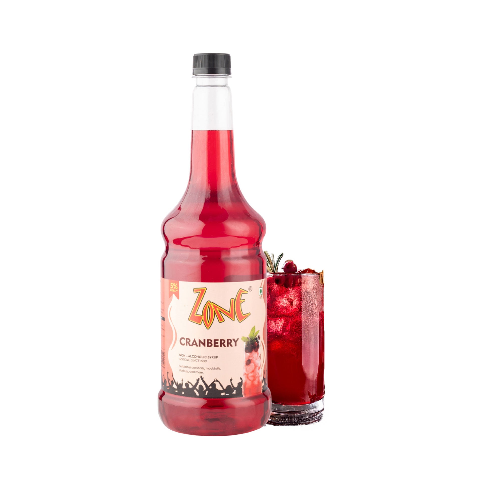 Zone Cranberry Flavoured Syrup 1000ml