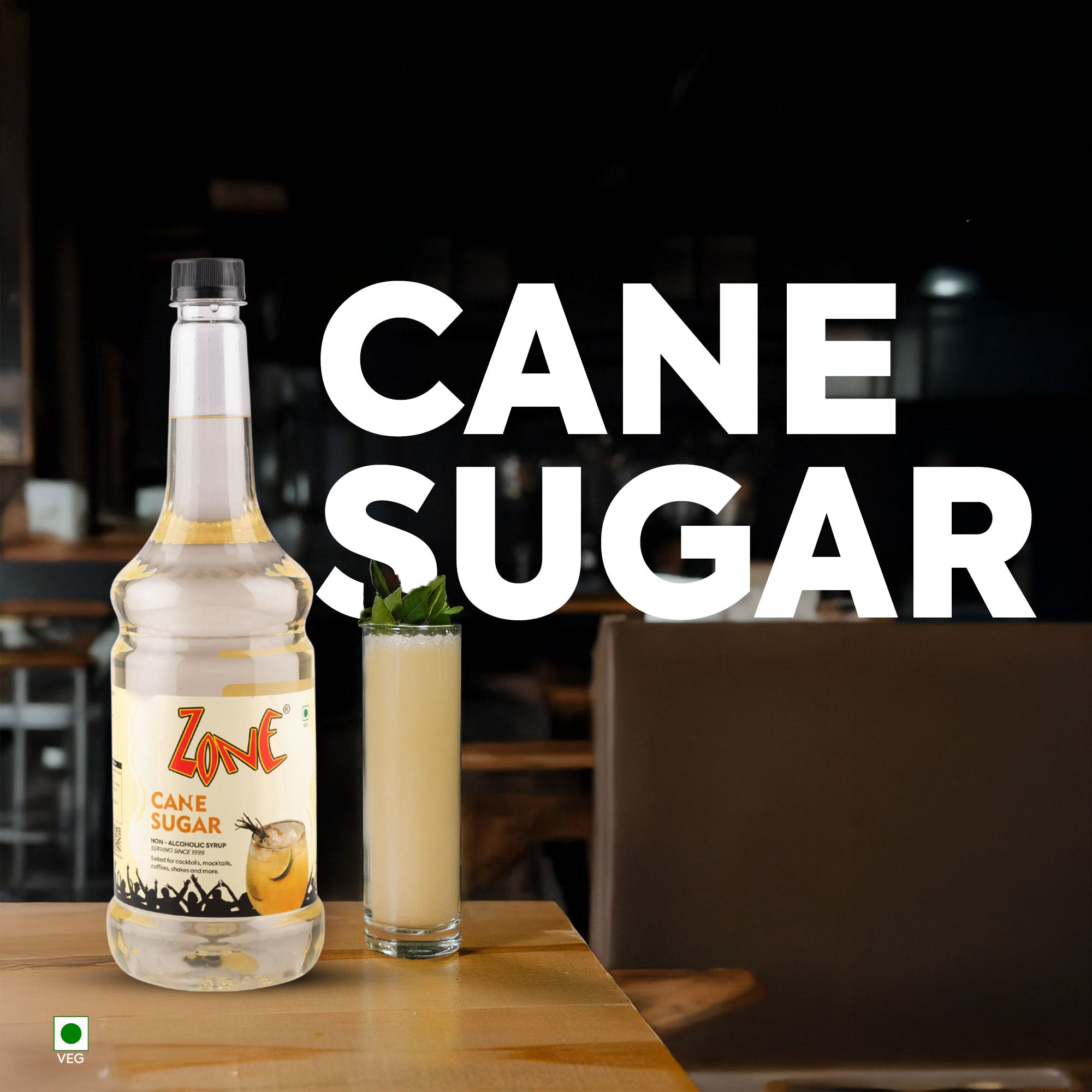 Zone Cane Sugar Flavoured Syrup 1000ml