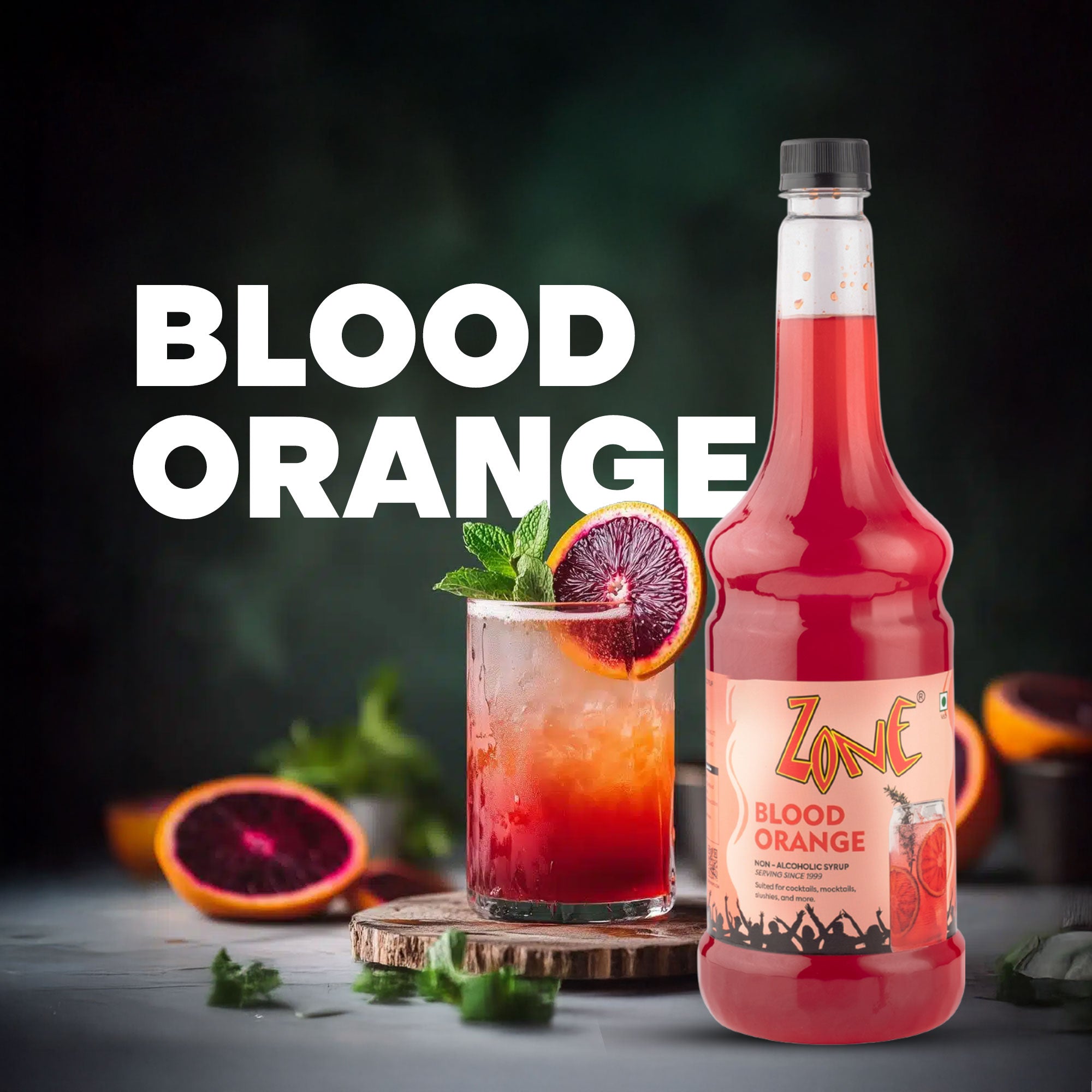 Zone Blood Orange Flavoured Syrup 1000ml